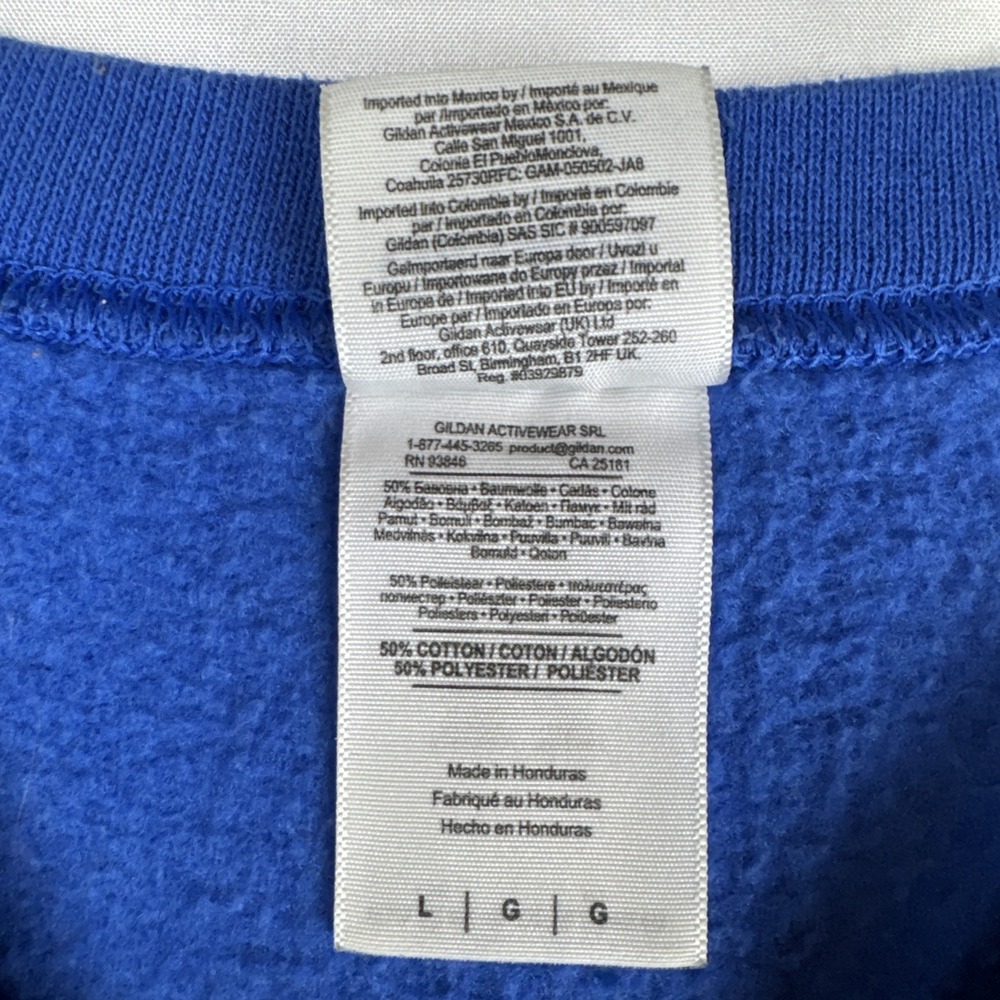 Chicago Cubs 2016 World Series Champions Blue Hoodie Pouch Pocket Large National - Picture 4 of 4